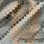  Sante Suede Γυναικεία Πέδιλα σε Nude Χρώμα
