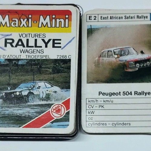 Mini Υπερατού Rallye card game used with extras