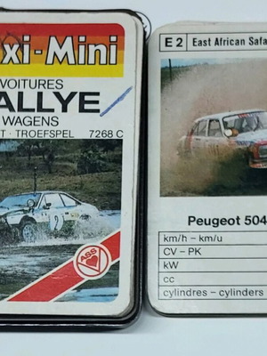 Mini Υπερατού Rallye card game used with extras