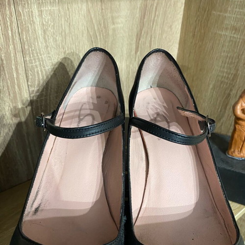 Ellen women's black dance pumps used, size 37, renewed heels