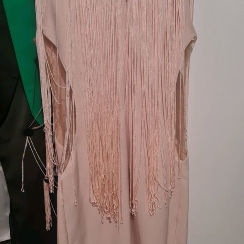 Prince Oliver dress new, size M, pink with fringes and transparency