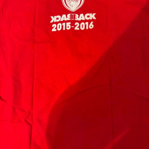 Olympiacos Basketball Championship 2016 T-shirt, authentic XL
