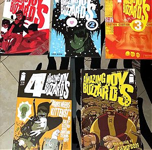 THE AMAZING JOY BUZZARDS 1-5 FULL SET OF 5 COMICS all NM/M IMAGE COVERS A created by MARK SMITH