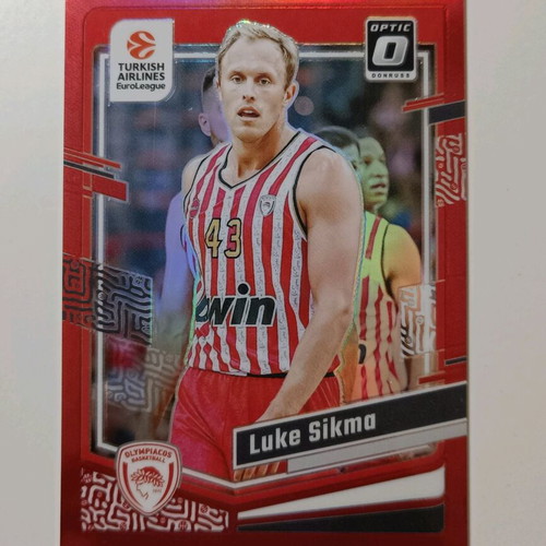 Luke Sikma Olympiakos red optic card like new