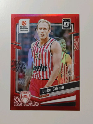 Luke Sikma Olympiakos red optic card like new