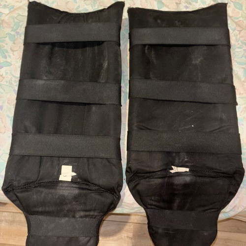 Everlast gloves and shin guards used