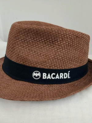 Καπέλο Bacardi συλλεκτικό ψάθινο καινούργιο καφέ μέγεθος 58