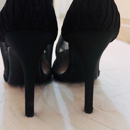 Black pumps used, size 36, 10 cm heel