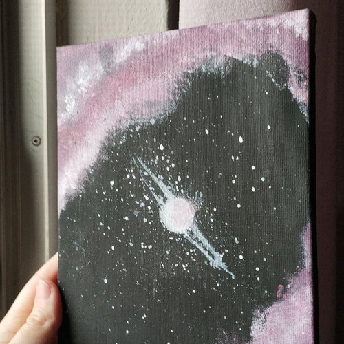 Painting with stars handmade new 20x15