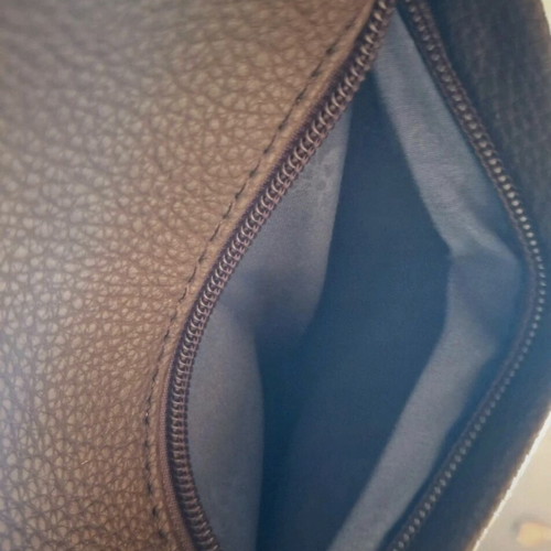 Brown faux leather backpack bag like new