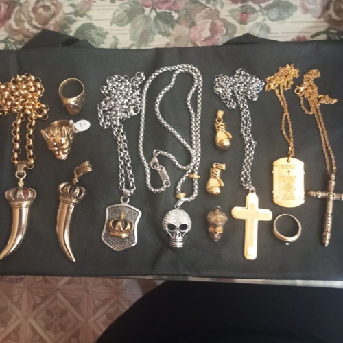 Steel jewelry set