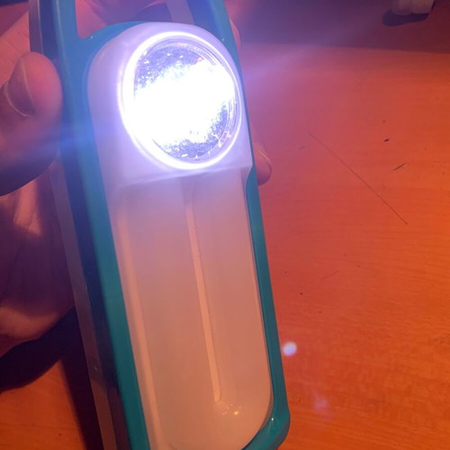 Flashlight with double LED like new, battery included
