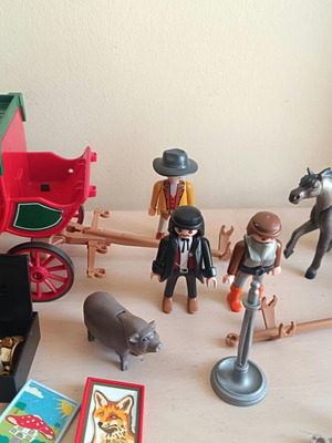 Playmobil πακέτο γουέστερν με άμαξα, φιγούρες και αξεσουάρ