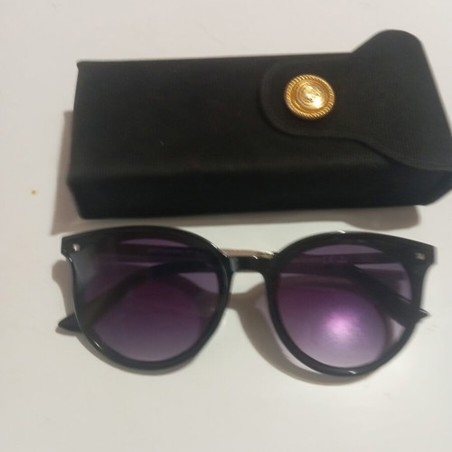 ORD Sunglasses UV 400 with black-purple lenses and gold arms like new