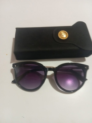 ORD Sunglasses UV 400 with black-purple lenses and gold arms like new