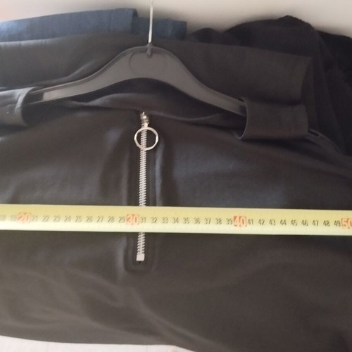 Dress with straps and zipper plus size black new