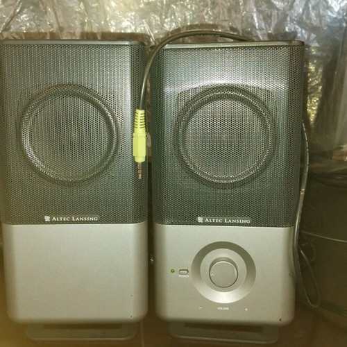 Altec Lansing computer speakers used with volume controls