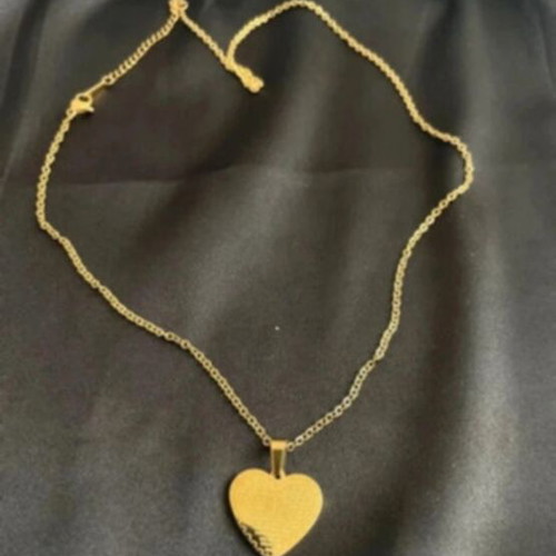 Heart stainless steel gold color new