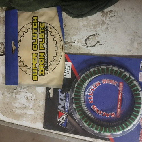Nlk Kevlar disc set Crypton X new, 4 discs and 3 reinforced metal tobaki