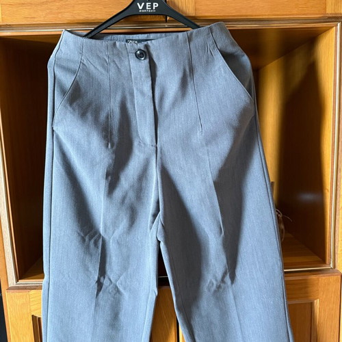 Zara pants gray high waist new, size S 36 8