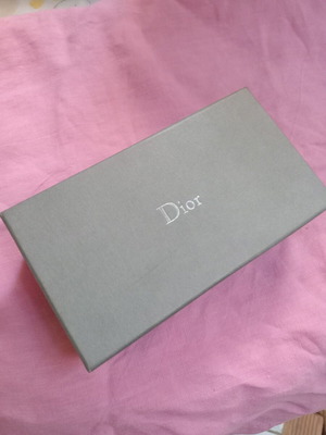 Dior paper sunglasses box new, gray color 9x16x6 cm