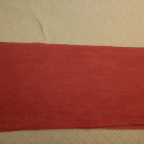 Doca scarf hat gloves set like new, rotten apple shade
