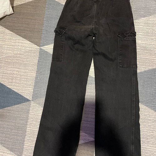 Cargo jeans black like new, size S / 36 / 8