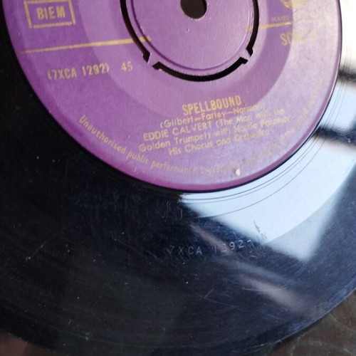 Eddie Calvert Love Is A Splendored Thing 7" single used, jazz