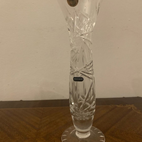 Crystal vases set like new, two different sizes