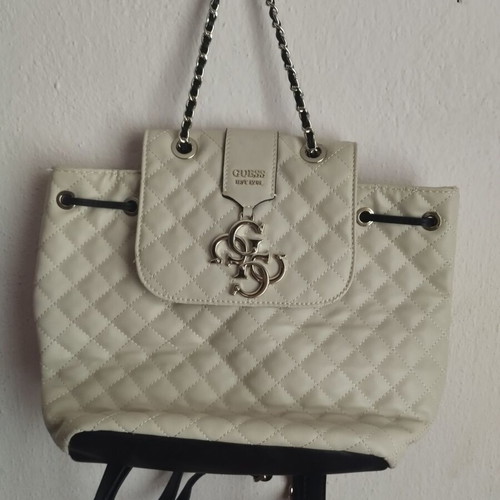Guess Black Quilted Backpack HWVG74 new