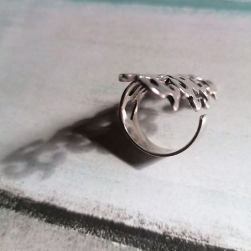 Silver 925 Arabesque style ring new, silver color