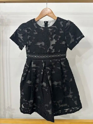 See-Through Dress With Built-In Lining For Ages 6 And 8