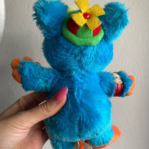 Bluki Muppet plush toy 1998 used, Spanish Sesame Street