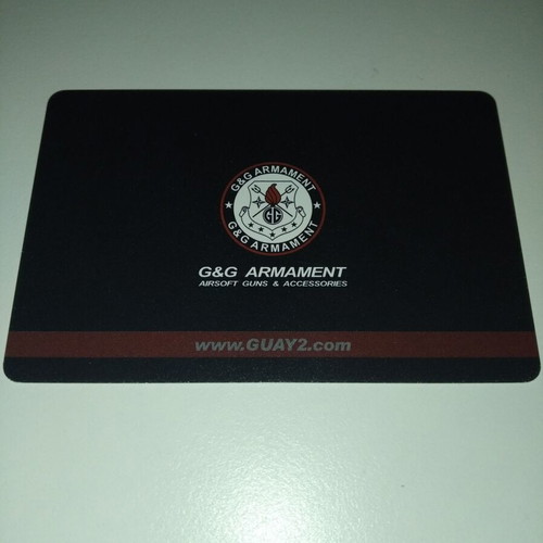 Collectible G&G Armament Plastic Playing Cards like new
