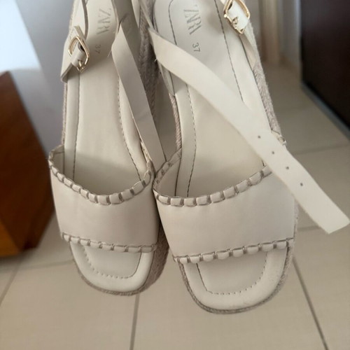 Zara kids sandals size 37 white-beige like new