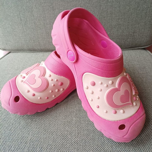 Flip-flops size 35 pink used girls summer shoes