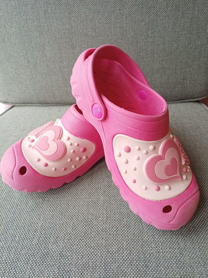 Flip-flops size 35 pink used girls summer shoes