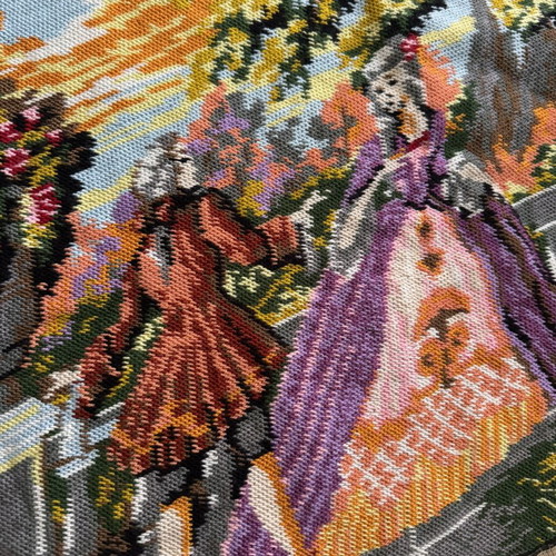 Vintage embroidery decoration 60x125 like new