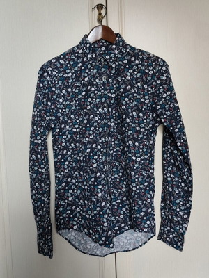 Zara men's slim fit shirt small multicolor like new