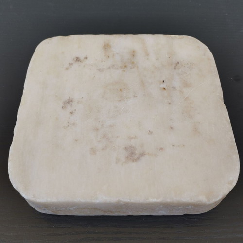 Marble ashtray used, whole piece 2 kg