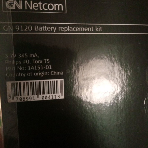 GN Netcom GN 9120 battery replacement kit like new headset battery set
