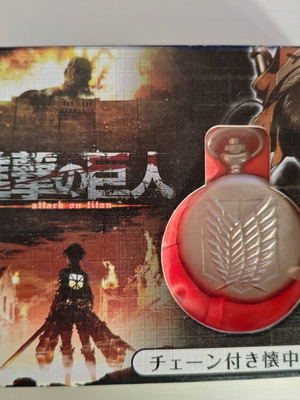 Ρολόι τσέπης Attack on Titan καινούργιο με αλυσίδα Eren Mikasa Armin