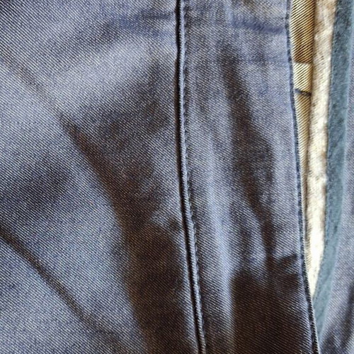 Doca women's pants L, dark blue denim style