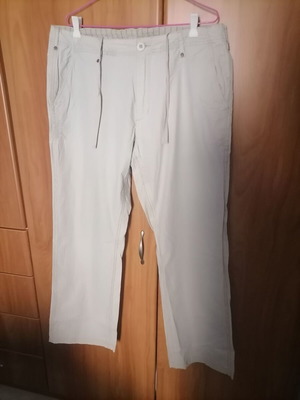 Men's beige summer pants like new, size 54 waist 47 cm