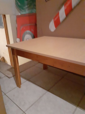 Children's laboratory table pine wood with laminated surface