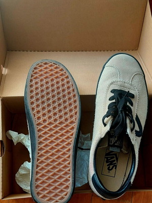 Vans leather shoes new, suede and leather, black and beige, size 40