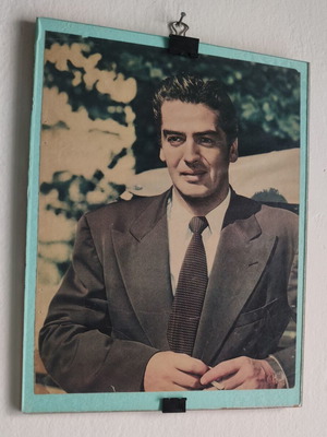Vintage κάδρο Victor Mature μεταχειρισμένο, αναμνηστικό Χόλιγουντ 1940-50s