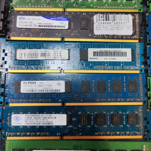 Ram DDR3 memory used 4GB 1600MHz, pack of 25 pieces