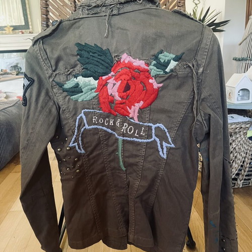 Corleone Original Wine Jeans jacket like new, vintage rock & roll style