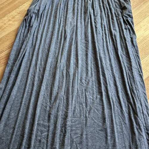 Stradivarius Long Gray Skirt with Pockets used, Small